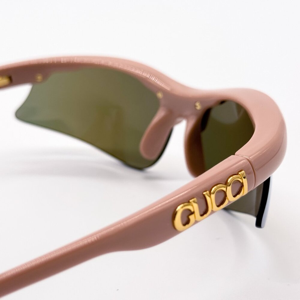 NEW GUCCI GG1774S 004 PINK MIRROR MASK UNISEX SUNGLASSES GUCCI - Picture 6 of 12
